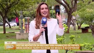 Voz de rep&oacute;rter da RECORD viraliza e narra memes nas redes sociais
