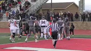 Grand Ledge 2023 QB/RB/OLB Mason Stocker with a TD run vs. Caledonia in Regional Final