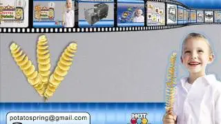 Stainless steel twisted chips potato kiosk.wmv