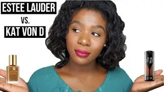 Estee Lauder Double Wear vs. Kat Von D Lock-It Foundation l Oily Skin Series