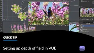 Setting up depth of field in VUE