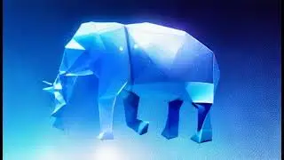 Low poly walk cycle elephant | ai video generation