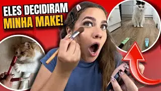 MEUS GATOS DECIDIRAM MINHA MAQUIAGEM!