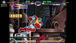 MvC2: TriSdog - Колоссальный захват Неуязвимость + Удар против Магнето Контратака Ударная волна ....