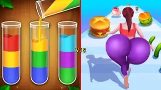 LOVE raCE 3D  V|s WATER SORT PUZZLE Game WalkThrough ANdroid IOS game PLAY PART# 1million