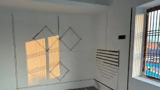 Wall kating profile light and profile frame fitting #electrical #profile #wall #electricalwork 