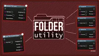 Folder Utility Plugin - Manage Folders, execute and read Files in the Unreal Engine #ue5 | Blueprint
