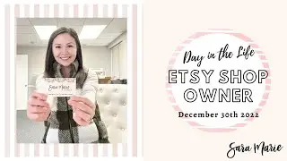 A VERY Expensive Mistake! | Day in the Life of an Etsy Sticker Shop | Sara Marie Stickers |
