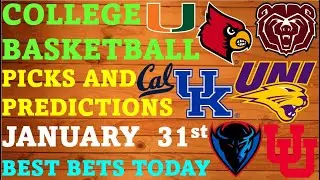 College Basketball Picks and Predictions January 31st Best Bets Today