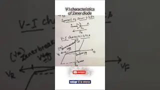 Zener Diode VI Characteristics Explained in 60 Sec! 🔌 #Shorts