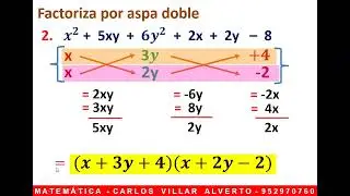 Factorización por aspa doble