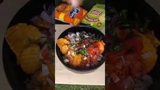 #shorts 🤤Lays Chips Chaat|1mint recipe 🤩#ytshorts #viral #trending #instant #yummy