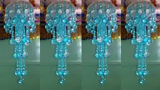 How to Make Crystal Chandelier | Home Decorating Ideas | Wall Hanging-Chandelier DIY | ArtsandCrafts