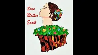 Save Mother Earth drawing | Save Earth Save Life drawing for beginners | Happy Earth day drawing