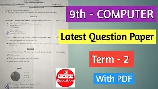 9th - Computer Term - 2 Question Paper 2021 - 22 | Bhugra Education