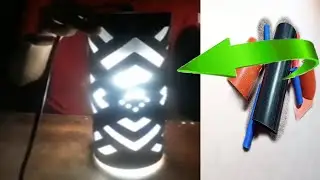 How to make PVC pipe Lamp diy wall lamp