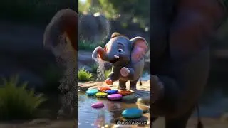 Baby Elephant&rsquo;s Adorable Bridge Gets Washed Away | Heartwarming Story of Hope and Resilience
