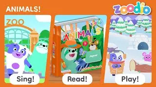 Zoodio Sing Read Play | Animals | Fun Colour Mixing Music, Stories, and Games for Kids