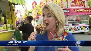 Jane Robelot gets a taste of Anderson County fair
