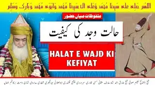 Halat e wajd kiun peda hoti he ? || حالت وجد کیوں پیدا ہوتی ہے؟ || mian huzoor
