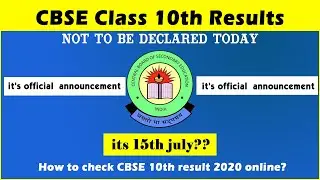 CBSE Class 10th Result 2020 date  |CBSE 10th Result 2020 Update | All India School News Update