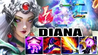WILD RIFT DIANA MID GAMEPLAY | 17KILLs - RUNE : Electrocute