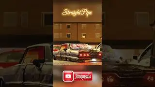 Straight Pipe Chevy Impala 63 Beercar / Pilsnerbil Sweden 🇸🇪 #shorts #short #shortvideo #foryou