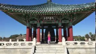 Yoga at Korean Peace Bell in San Pedro
