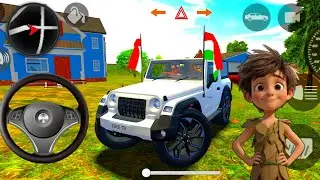 🇮🇳Indian Mahindra Thar Modified Look!😈 | Off-Roading King👑 (gadi wala game) amazing drive🎮🔥
