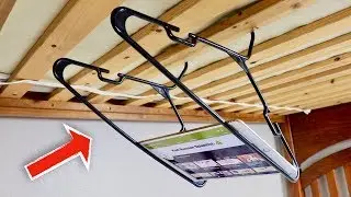 How to Make a Tablet/iPad Holder From Hangers - Life Hack