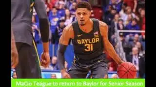 MaCio Teague returns to Baylor for Senior Season