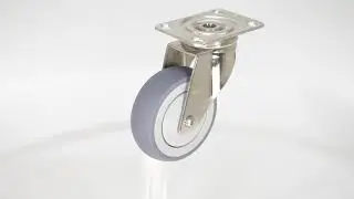 CST-E-SS  TPR (Thermoplastic Rubber) On Stainless Steel Casters