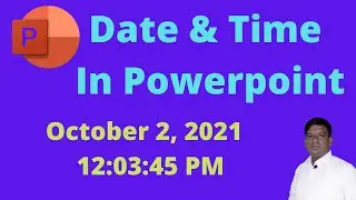 how to use date and time in powerpoint