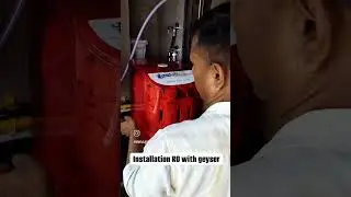 installation RO system #ro and gas geyser #new RO fitting#pressure tank with RO system#drinkigwater