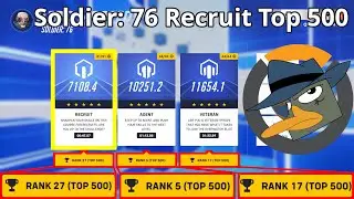Soldier: 76 Hero Mastery Top 500, Recruit course 1, 5 stars - Overwatch 2
