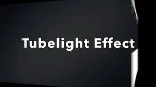 Tubelight Effect - HTML & CSS