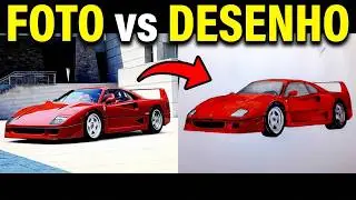 Desenhando a Ferrari F40, um &iacute;cone italiano!. #FerrariF40 #CarroEsportivos #ArteAutomobil&iacute;stica #art