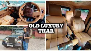 Old Modified Thar With Luxury Custom Interiors And Manual Sunroof