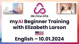 Nowsite myAI Beginner Training with Elizabeth Larson (English) 10.01.2024