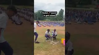 Water Rocket Launch by school students at Government High School Baramunda, Bhubaneswar