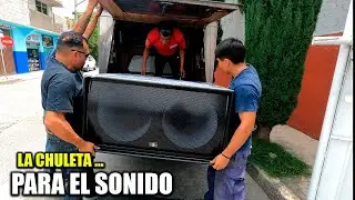 LLEGARON LOS 40 GRAVES PARA EL SONIDO .. con BOCINA B&C..