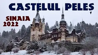 Castelul Peleș 🏰 din Sinaia 🏔️ La pas prin curte pe zăpadă ❄️ Tur complet 🇷🇴 România de poveste