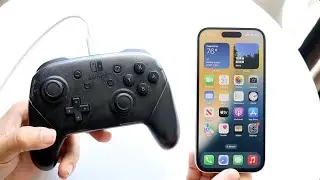 Как подключить контроллер Nintendo Switch Pro к iPhone 16!