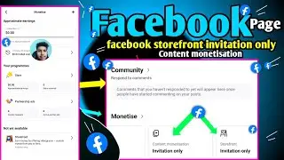 Facebook content monetization invitation only // facebook storefront invitation only 