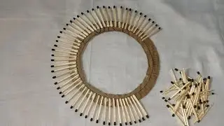 Beutiful Wall Hanging Craft/Best Out Of Waste Matchstick Craft Ideas For Home Decor @starcraft983