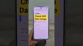 how to check wifi data usage on realme #android #wifi #techtutorial