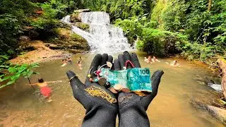 Achei uma CACHOEIRA cheia de DINHEIRO com DETECTOR DE METAIS