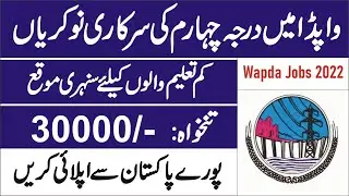 New WAPDA Jobs 2024 | Govt Jobs in Pakistan | Today Wapda Jobs 2024