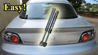 Trunk / Boot Struts / Socks replacement - Easy job on a car
