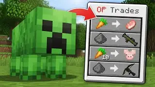 Minecraft, But Mobs Can Trade OP ITEMS!